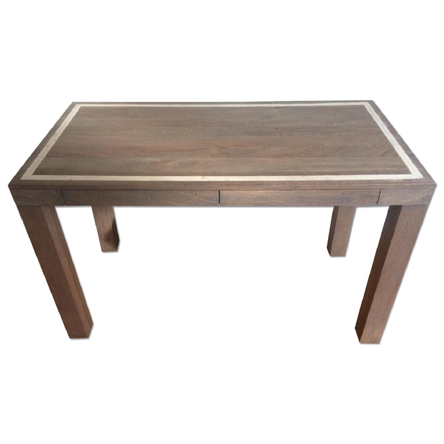 West Elm Parsons Bone Inlay Desk - image-4
