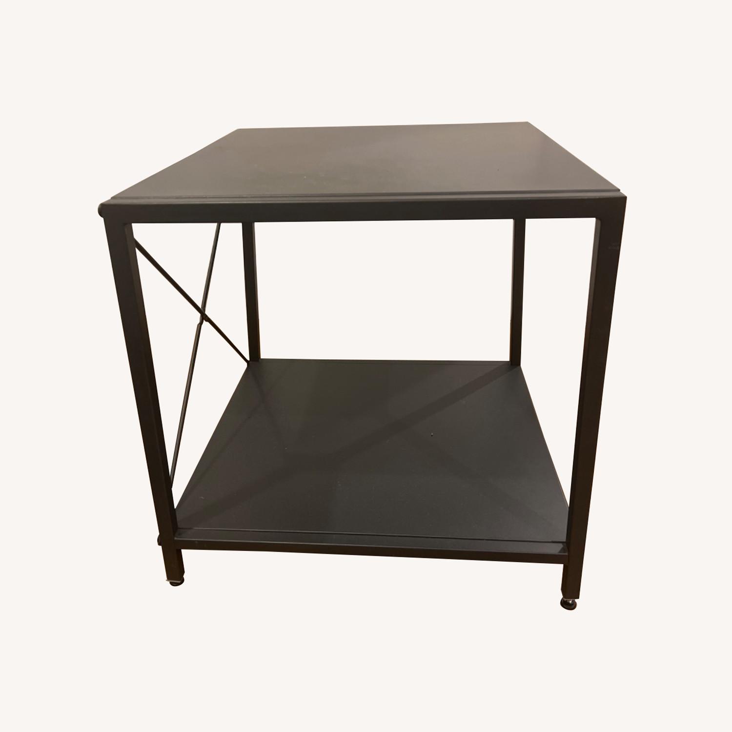 CB2 Metal Nightstand AptDeco