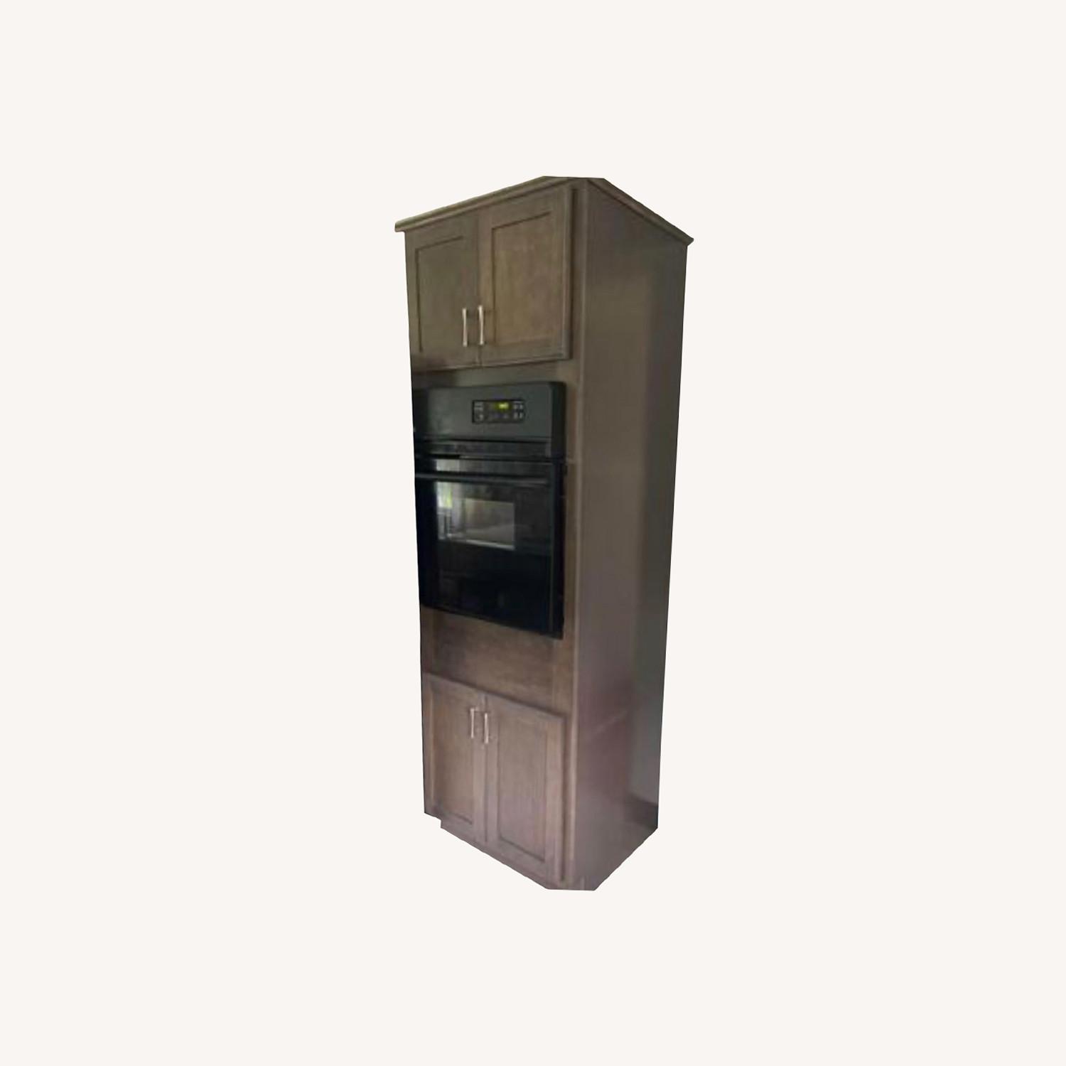 Brown Wood Single Oven AptDeco