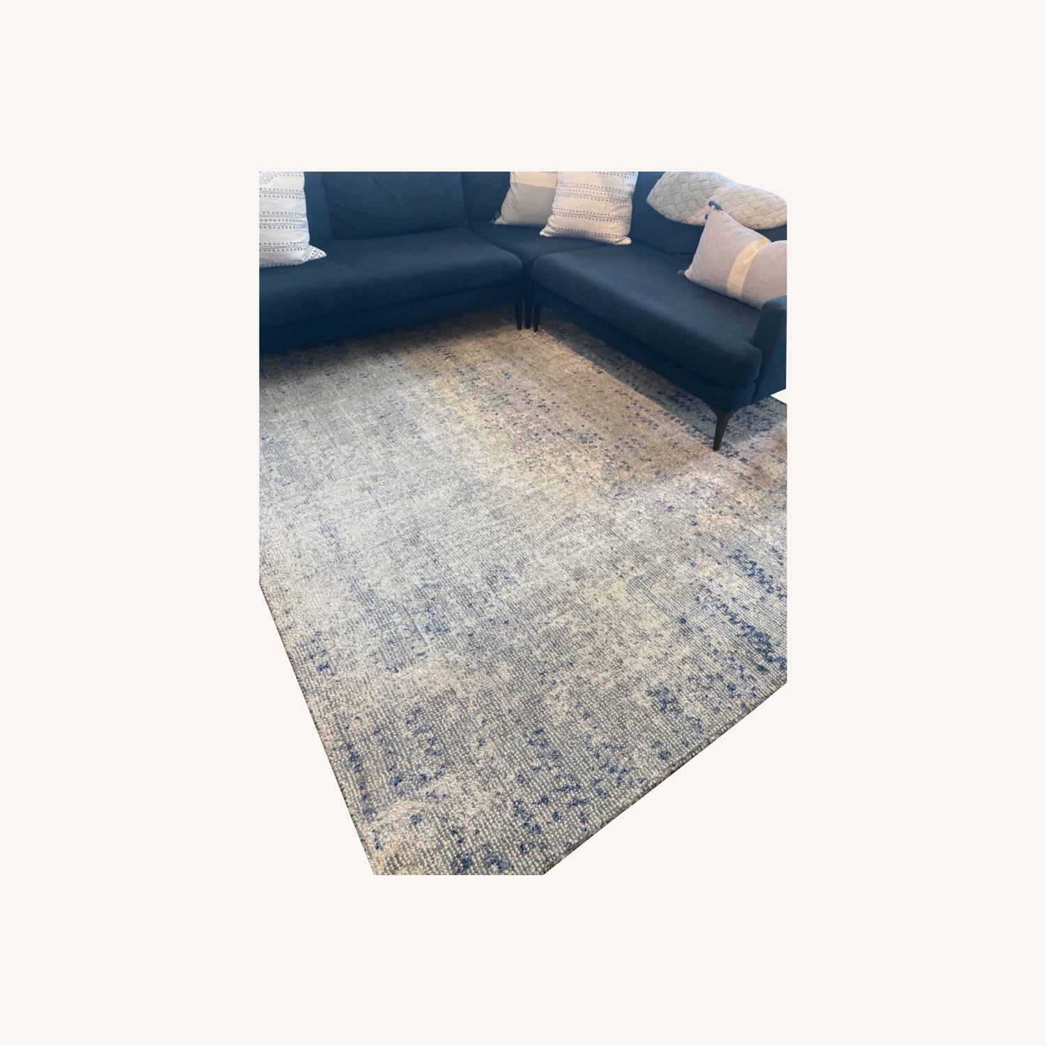 West Elm Distressed Foliage 8x10 Rug AptDeco