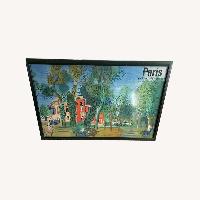 VTG Poster Litho Le Paddock a Deauville ~ Duffy