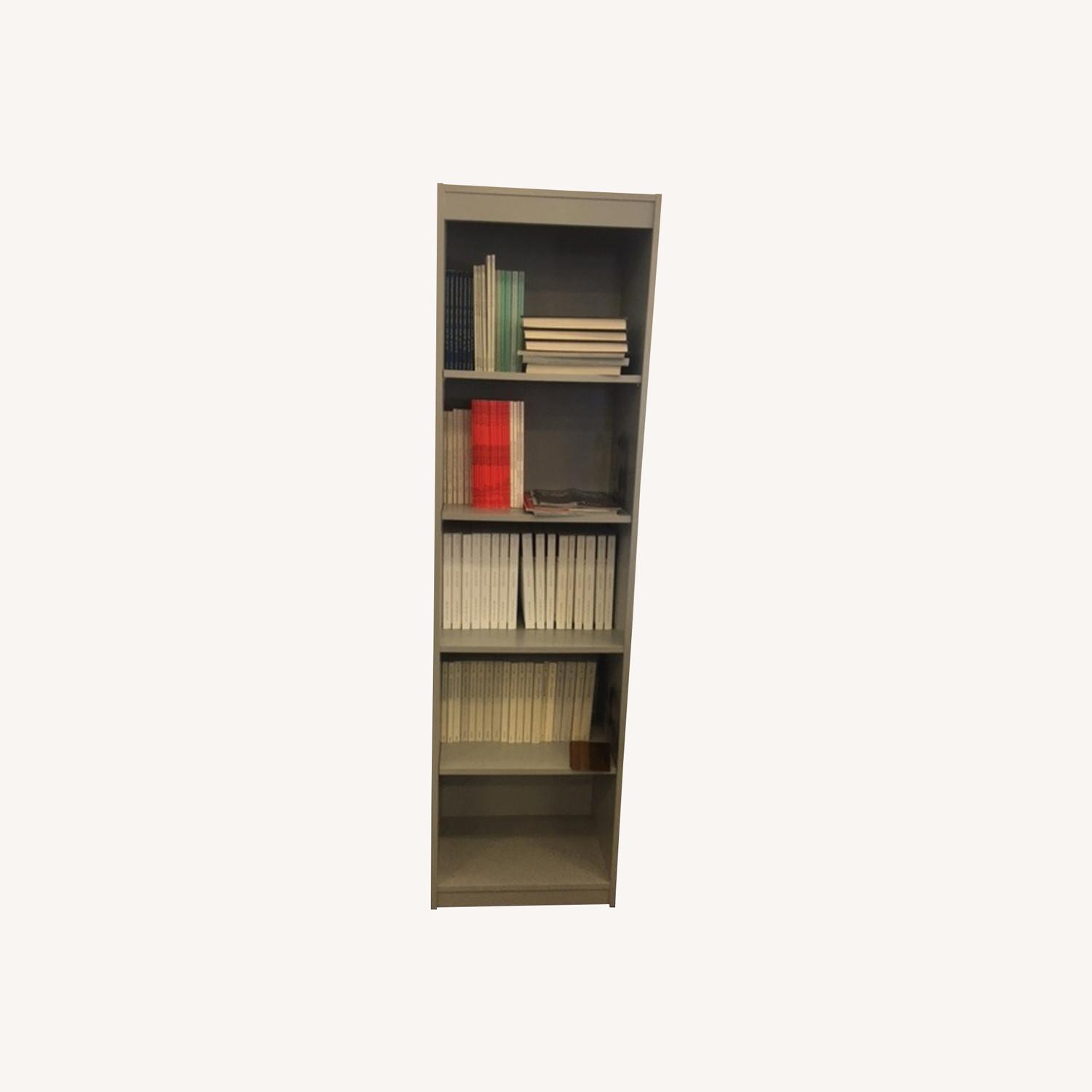 Office Bookcase - 5 shelves - Grey Laminate - image-0