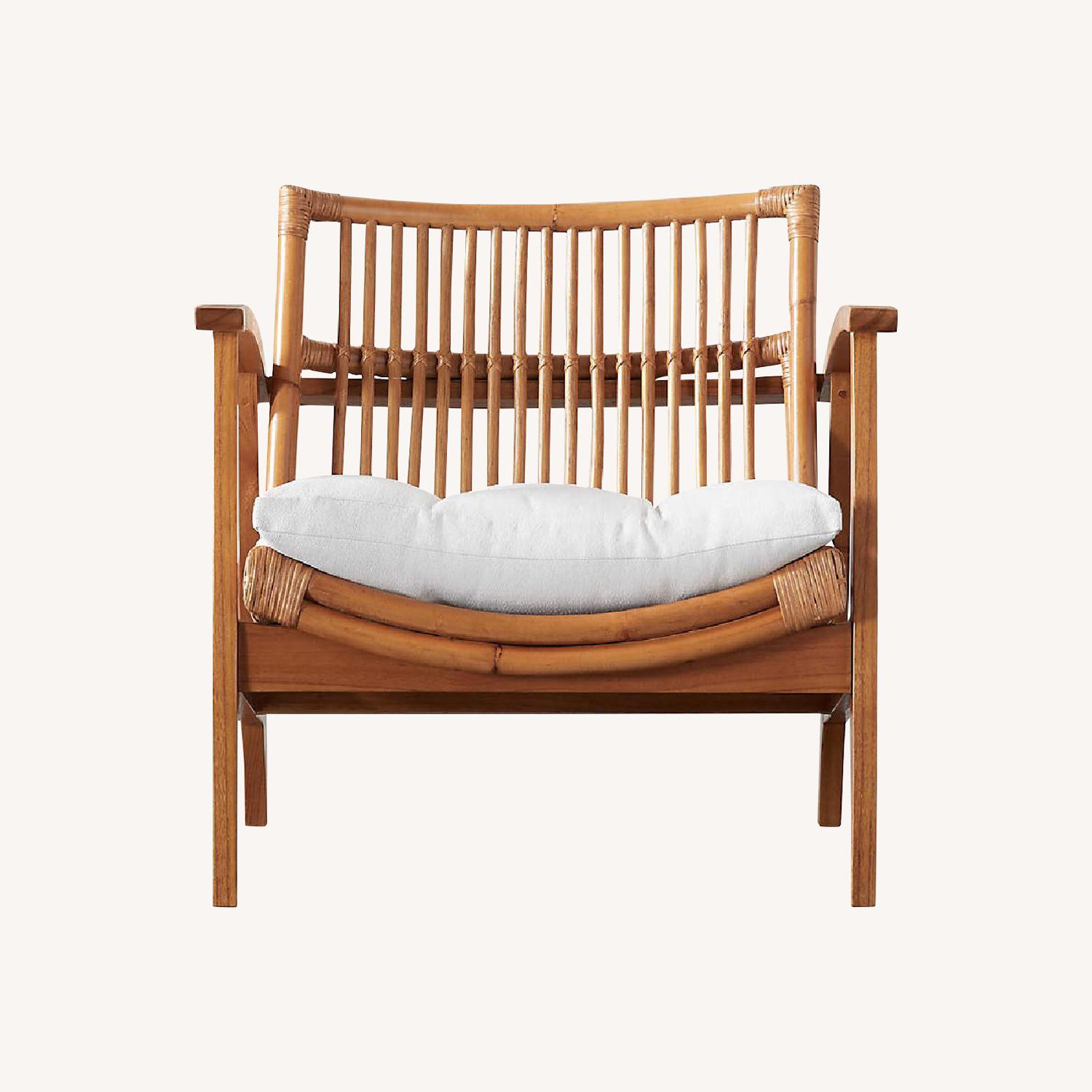 CB2 Rattan Lounge Chair - image-0