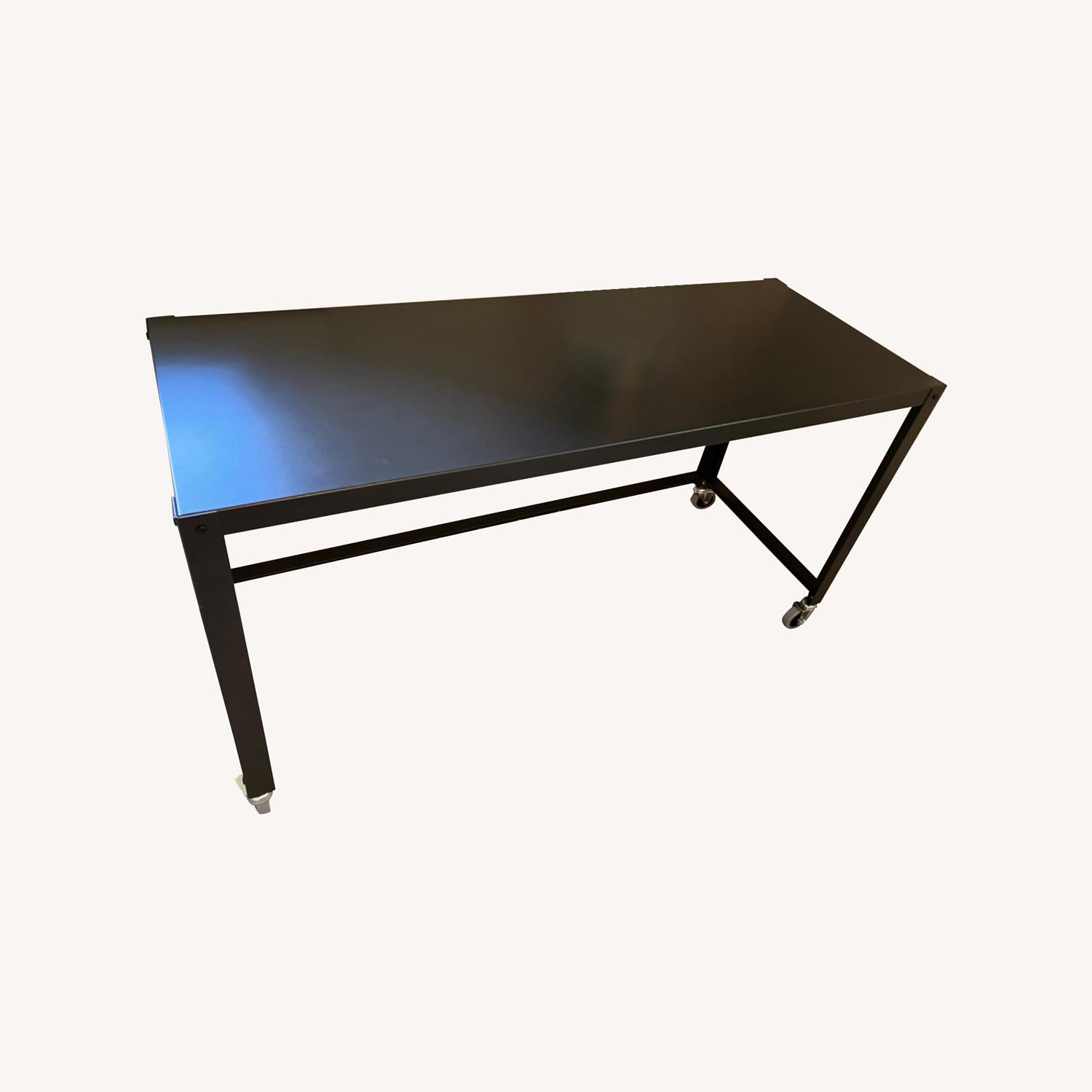Metal Desk with Desk Chair - image-0