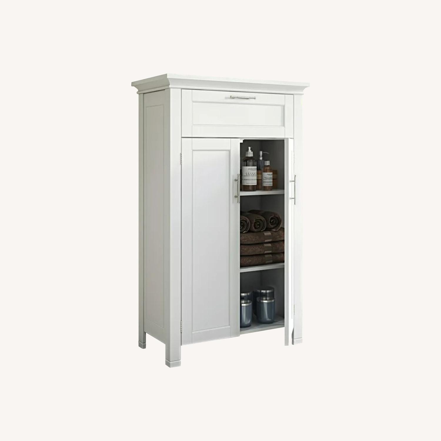 Two Door Floor Cabinet with Drawer AptDeco