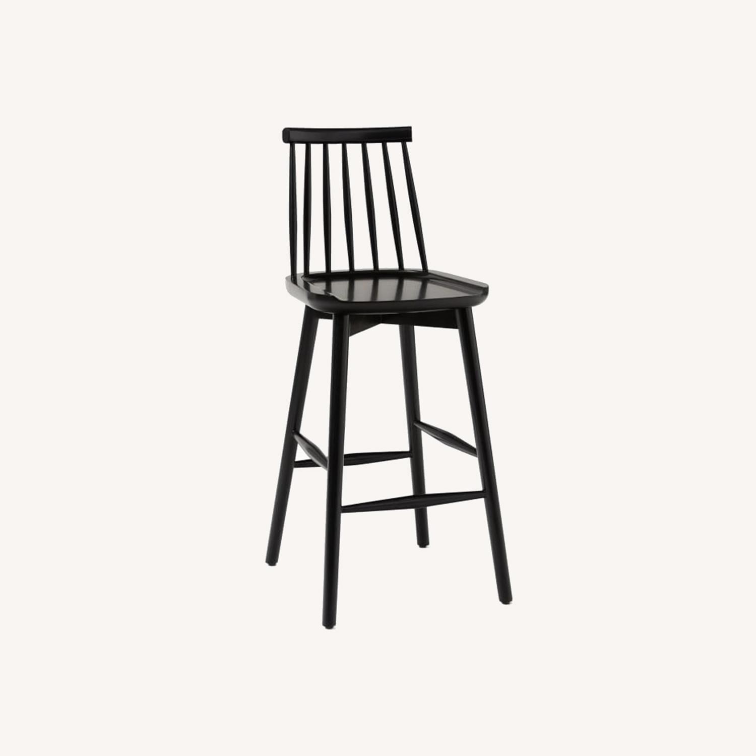 West Elm Windsor Counter Stool, Black AptDeco