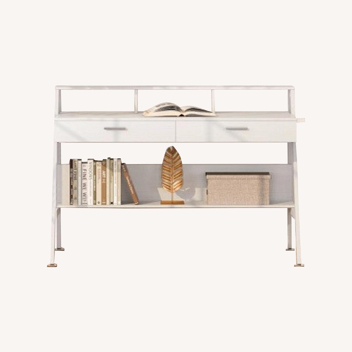 Home Depot White Desk - image-0