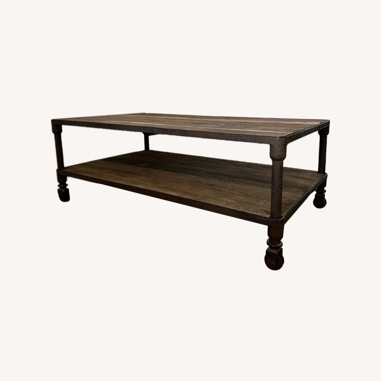Restoration Hardware Reclaimed Oak Coffee Table - image-0