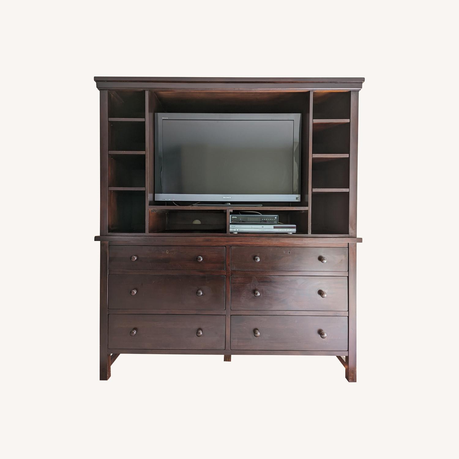 Pottery Barn Farmhouse Dresser + Media hutch - image-0