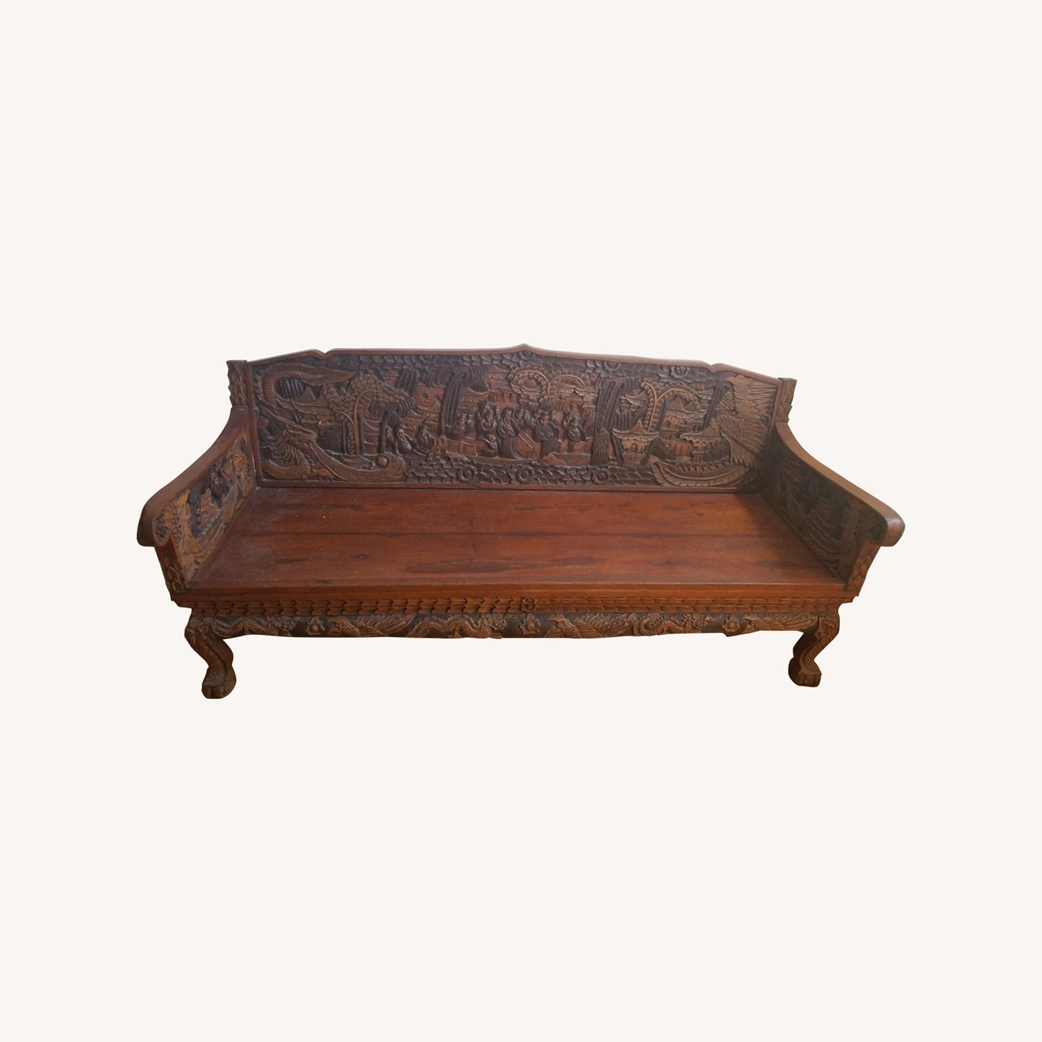 Indonesian Antique Bench - image-0