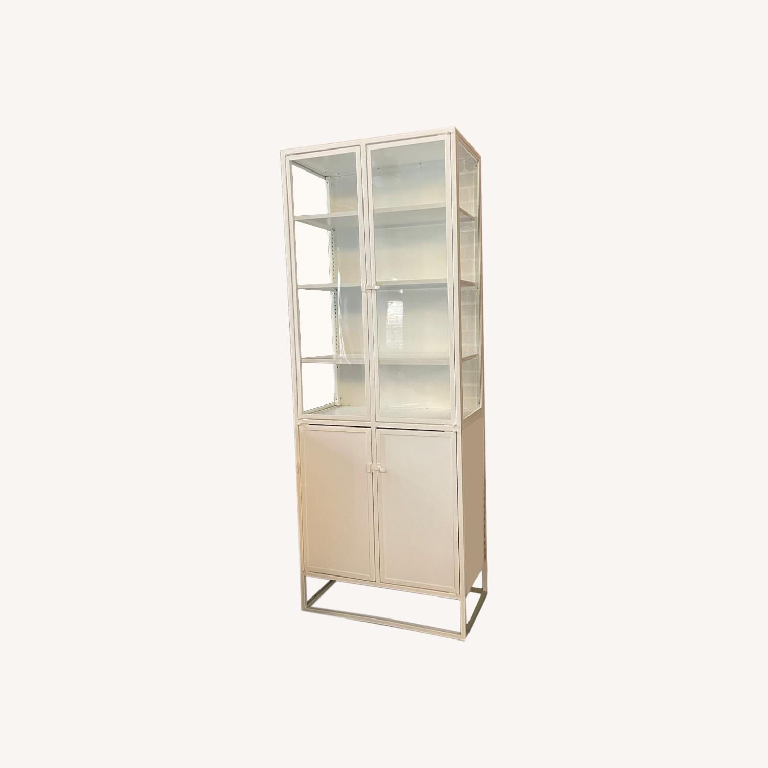 Crate and Barrel Casement Cabinet (White) - AptDeco