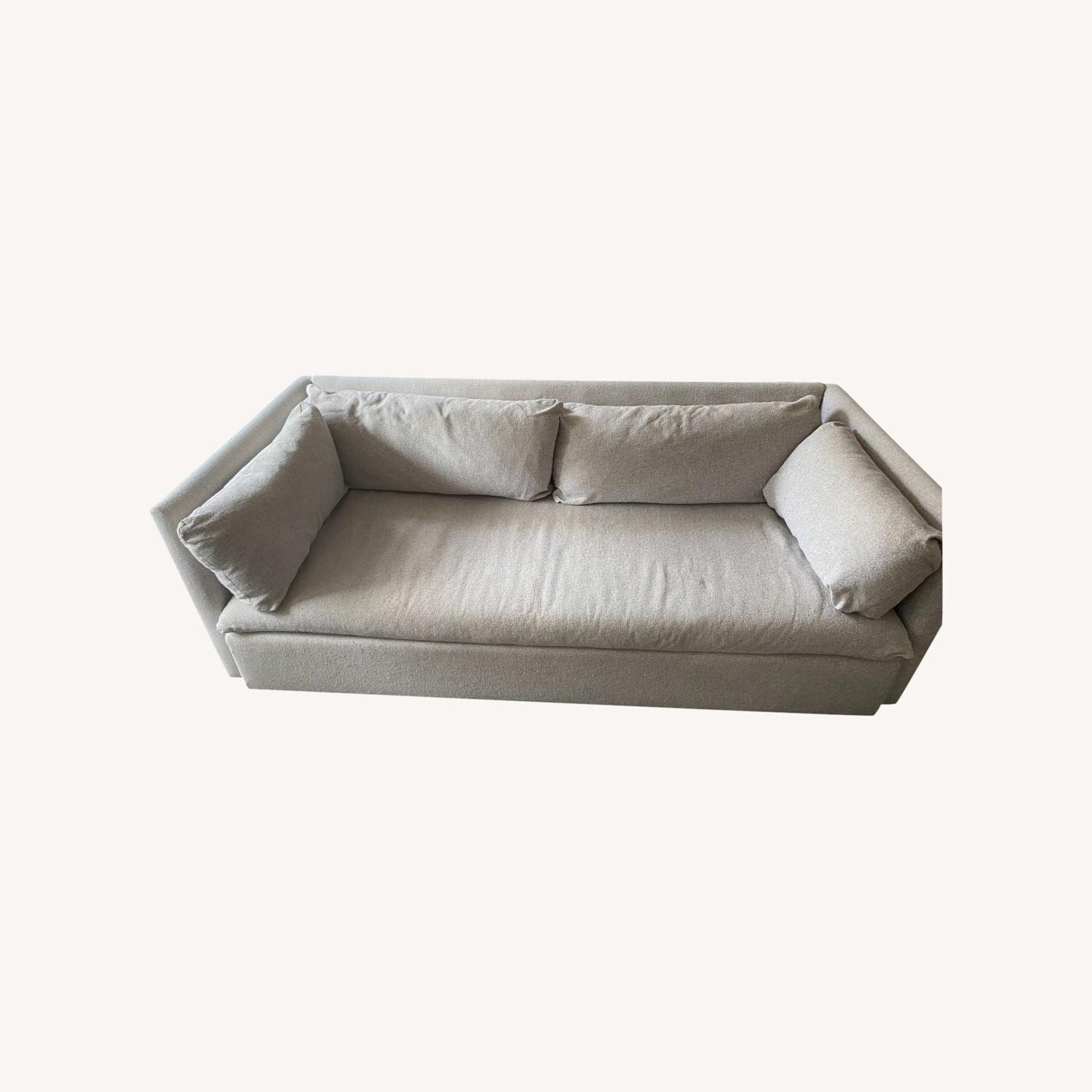 Light Grey West Elm Shelter Sofa AptDeco