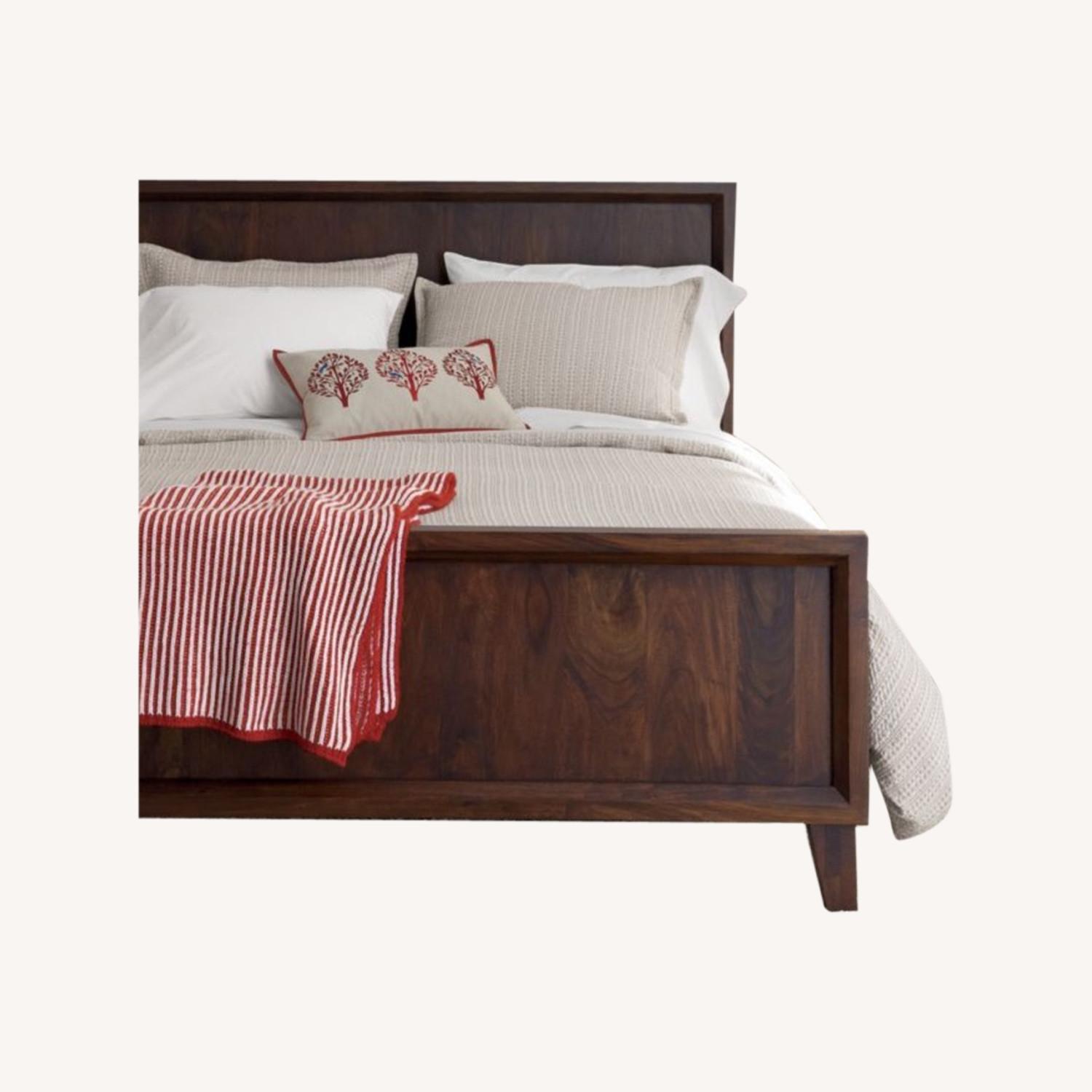 Crate & Barrel Queen Bed Steppe AptDeco