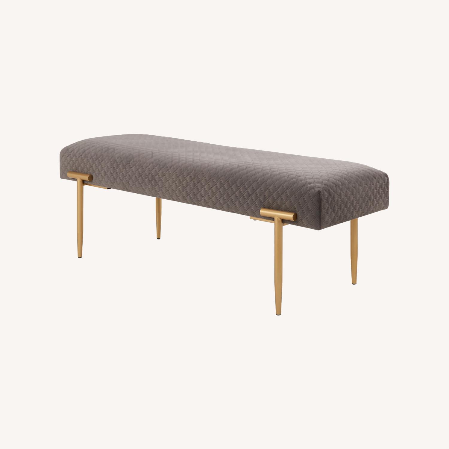 FloorFound Nyla Home Carrie Bench Grey - image-0