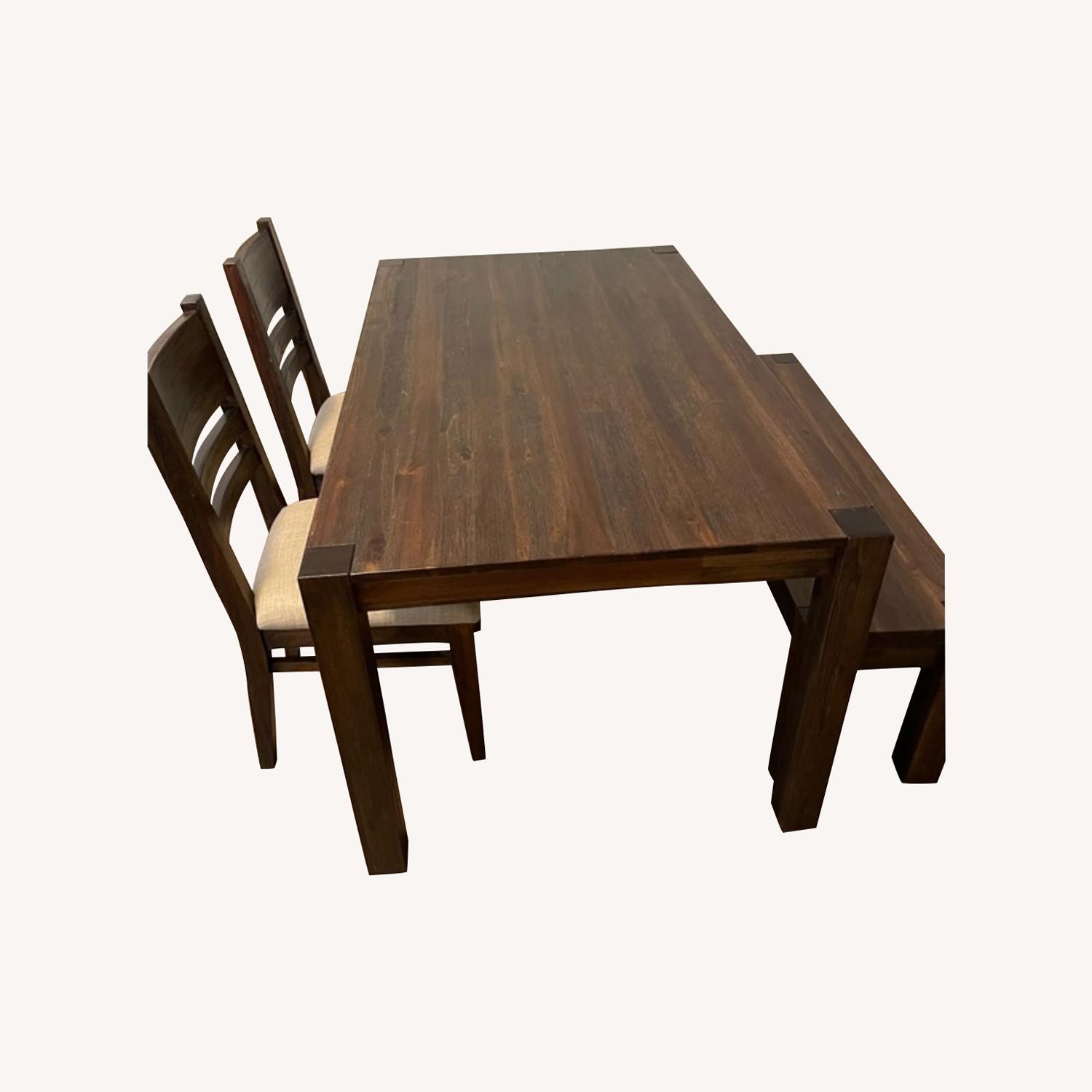 Macy's Dining Set (Table + 2 Chairs + Bench) AptDeco