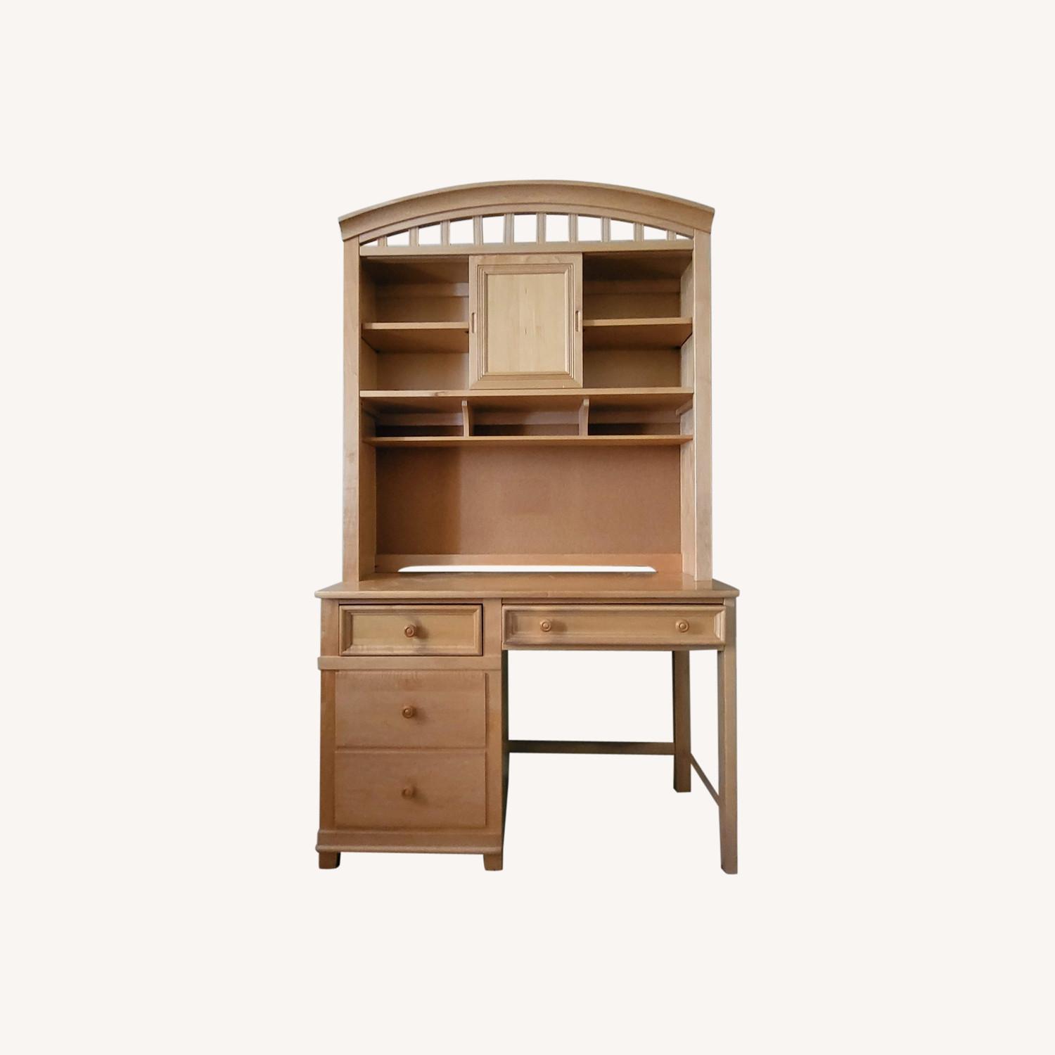 Desk with Hutch (Solid Wood) - image-0