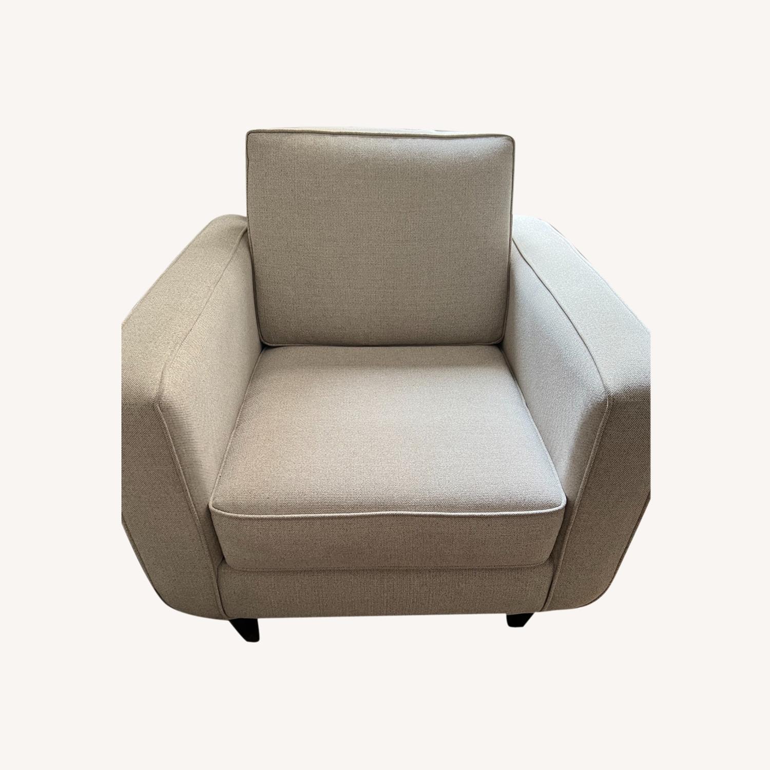 Cort Furniture Beige Armchair AptDeco