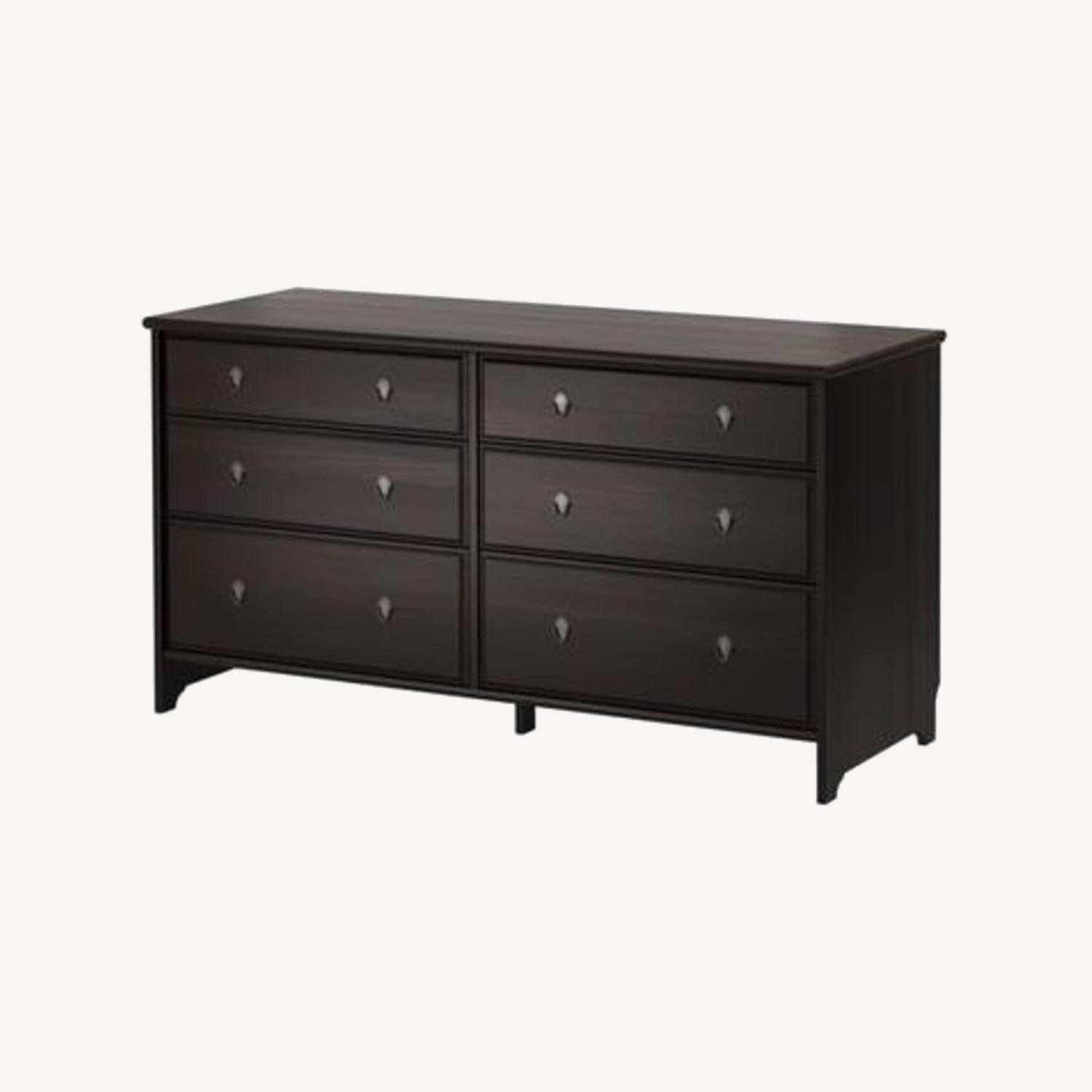 IKEA Black/Brown 6Drawer Dresser AptDeco