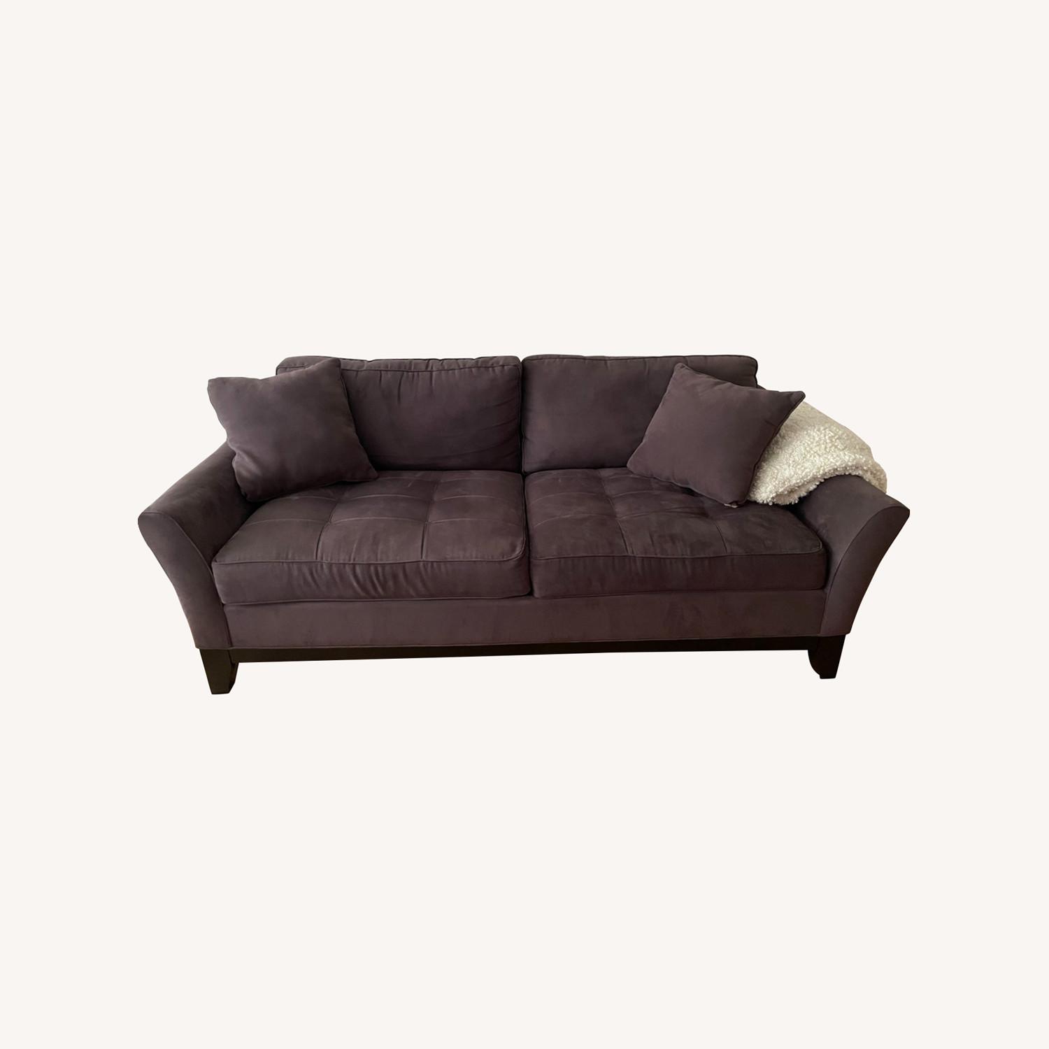 Raymour & Flanigan Grey Sofa AptDeco