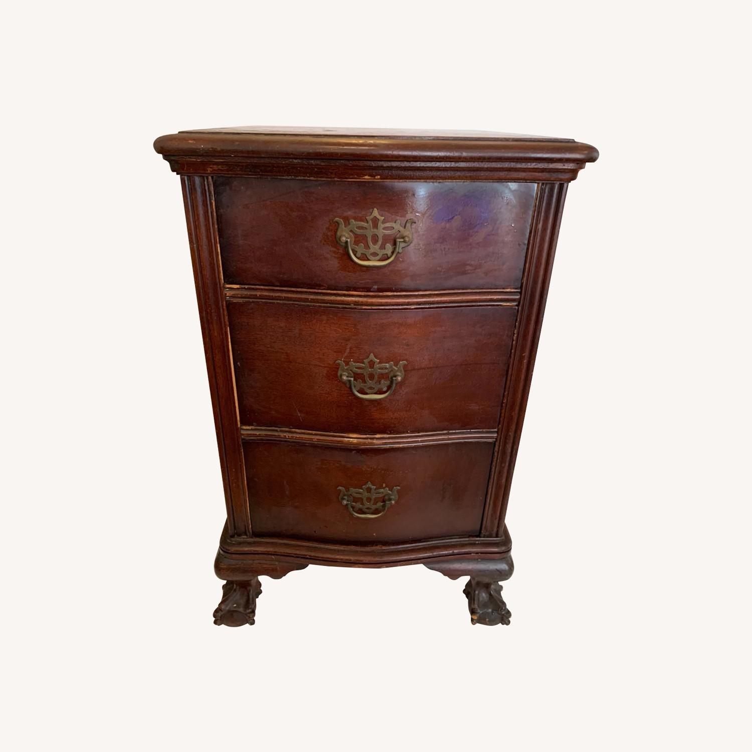 Kling Mahogany Nightstand 3Drawer AptDeco