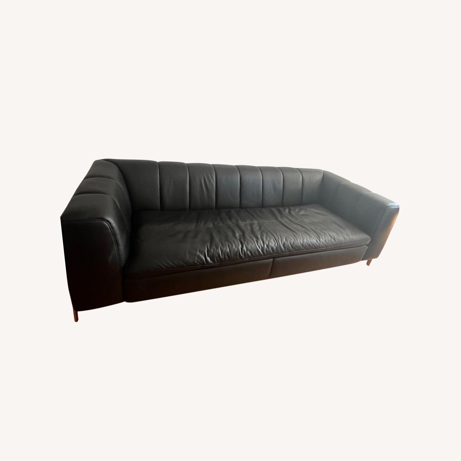 Apt 2B Phantom Leather Sofa with Power Footrests - image-0