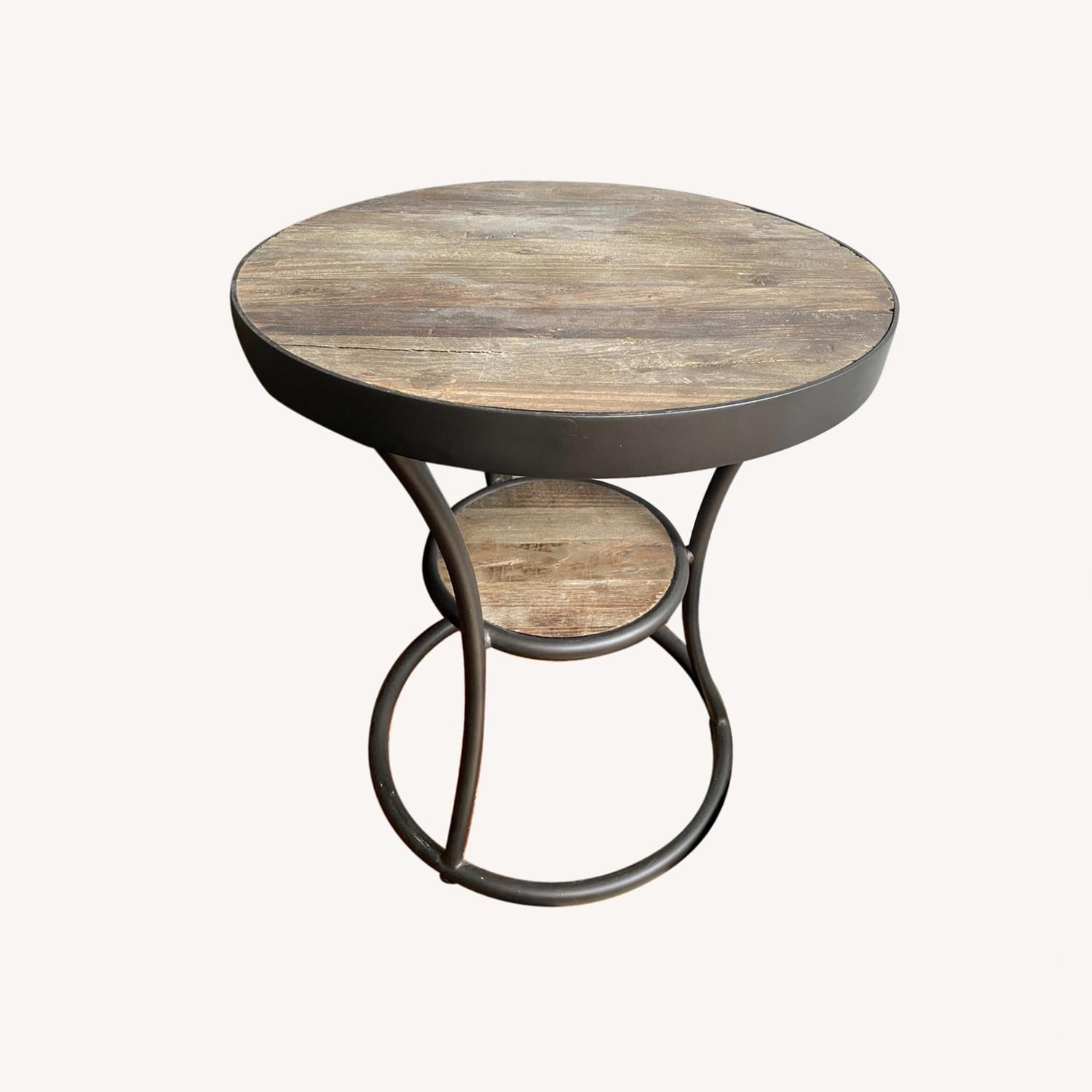 Pottery Barn Wood Side Table AptDeco