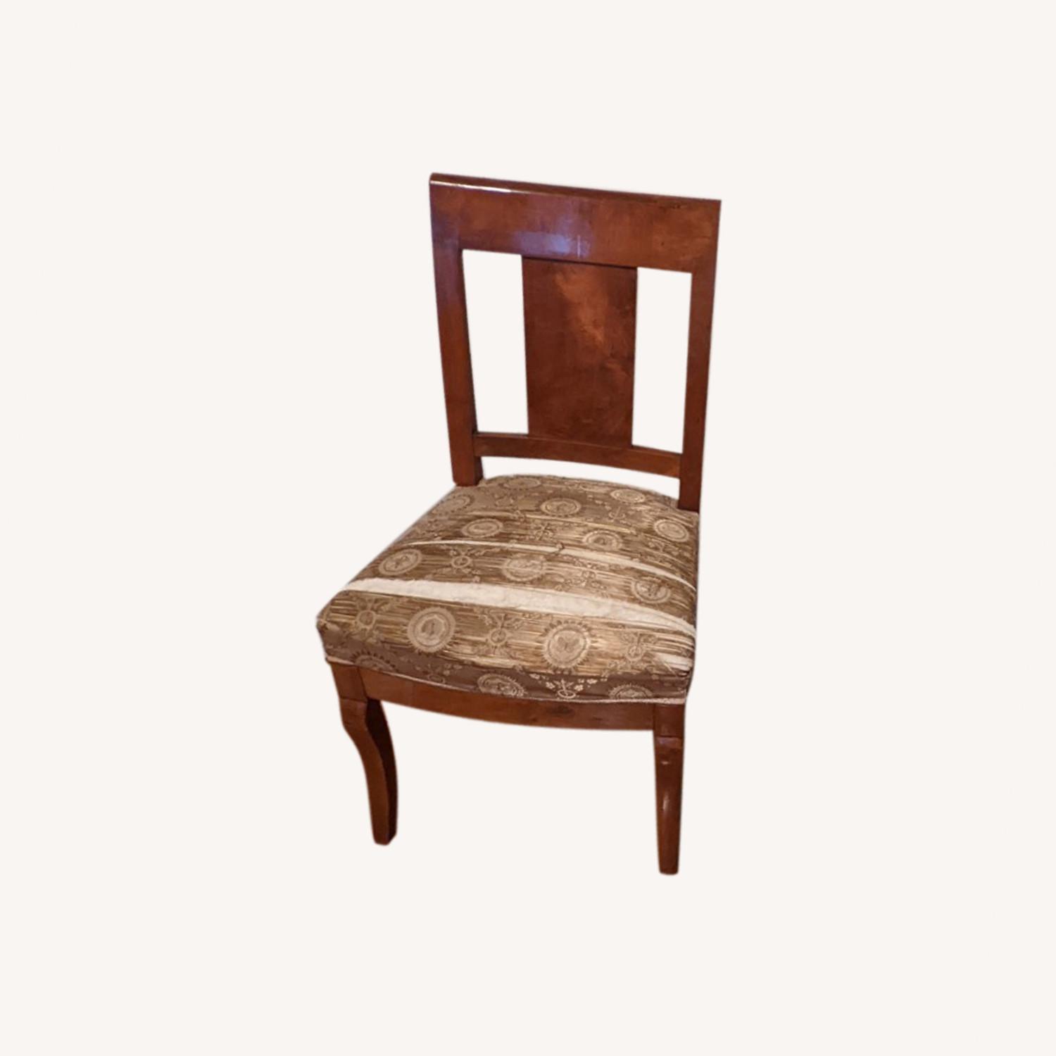 2 Antique Biedermeier Wooden Chairs - image-0