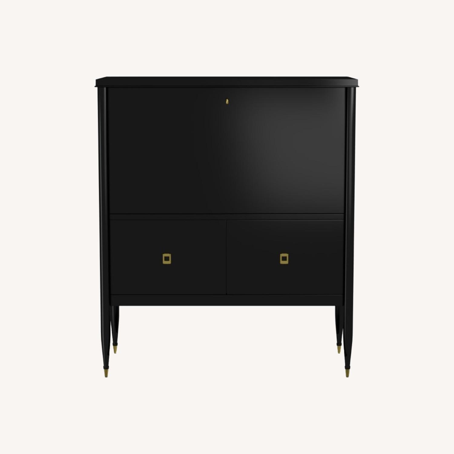 Williams Sonoma Lacourte Desk, Ebony - image-0