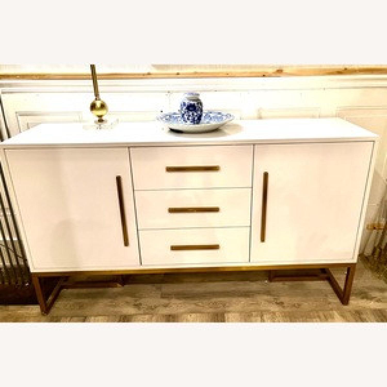Wayfair Modern, Wood, Lacquer and Brass Buffet/Sideboard - image-3