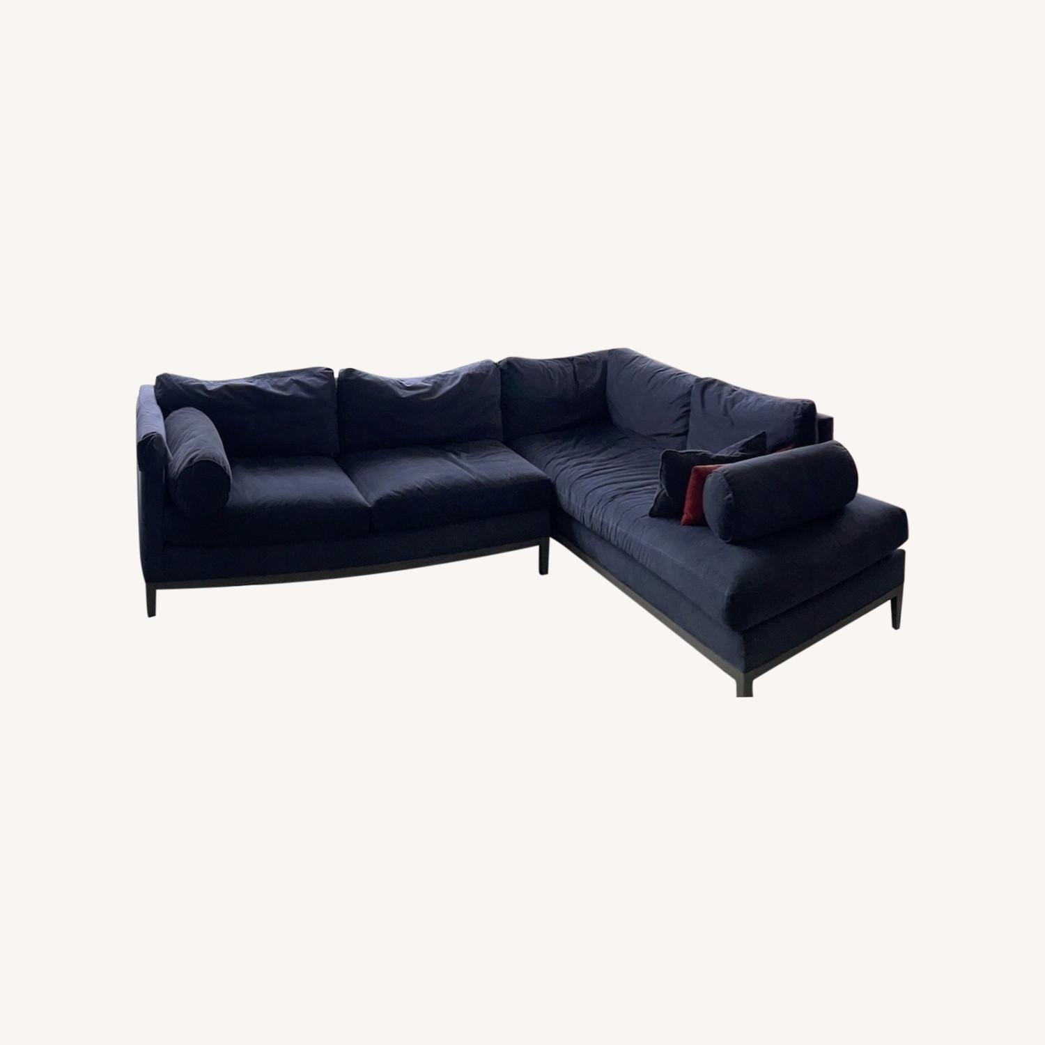 Blue Sectional Sofa - image-0