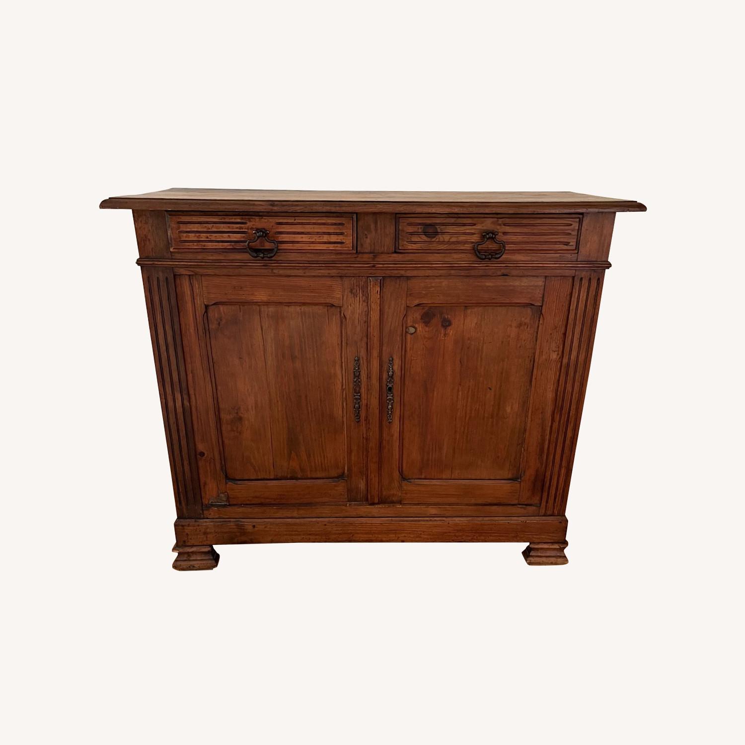 Antique Solid Wood Sideboard Cabinet - image-0