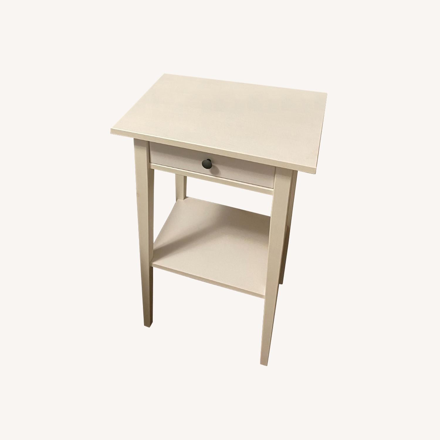 Set of 2 IKEA HEMNES Nightstands, White Stain - image-0