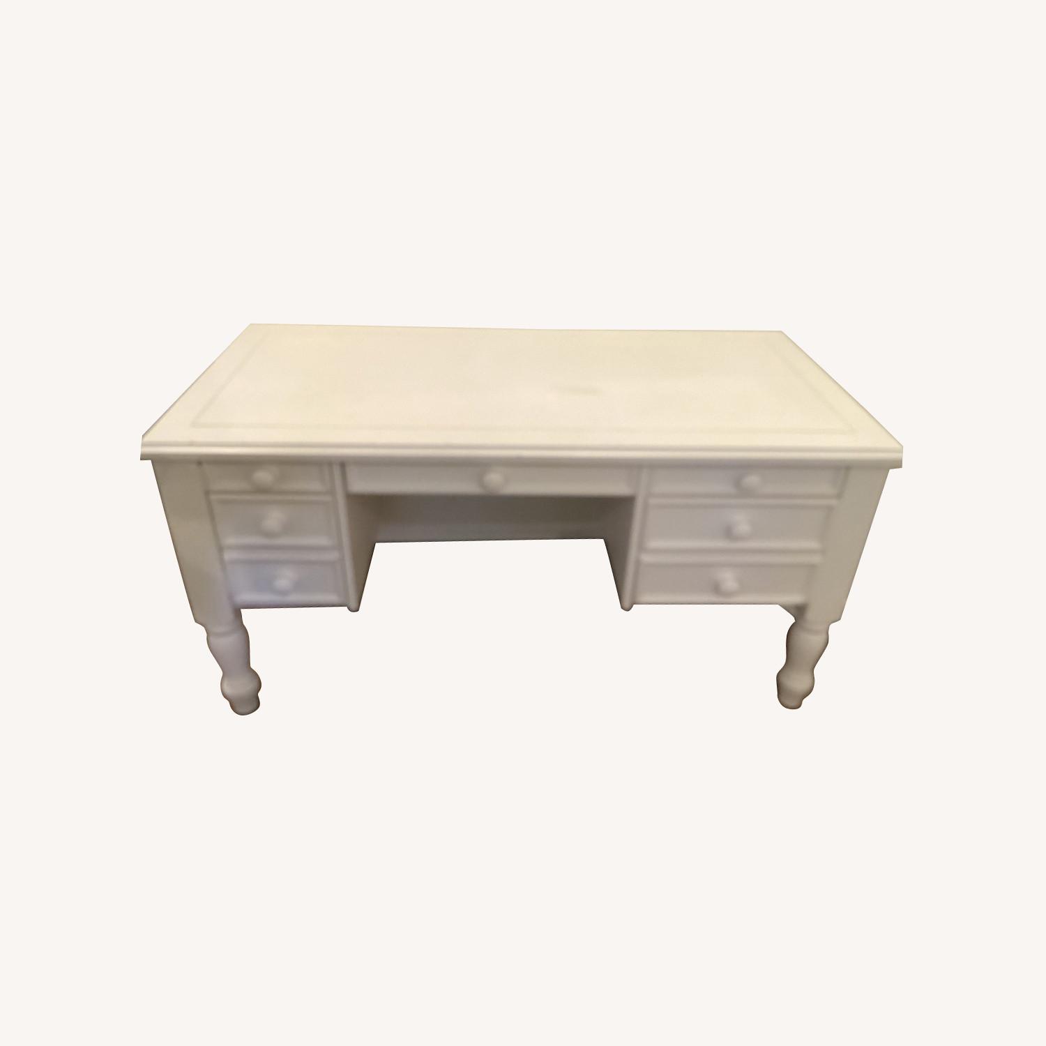 White Pottery Barn Desk AptDeco