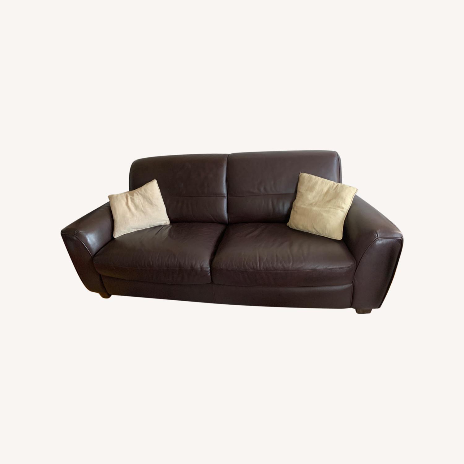 Macys Leather Couch AptDeco