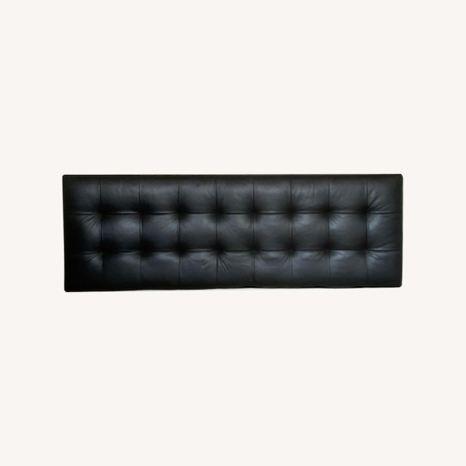 Black Leather Wall Mount Headboard King AptDeco