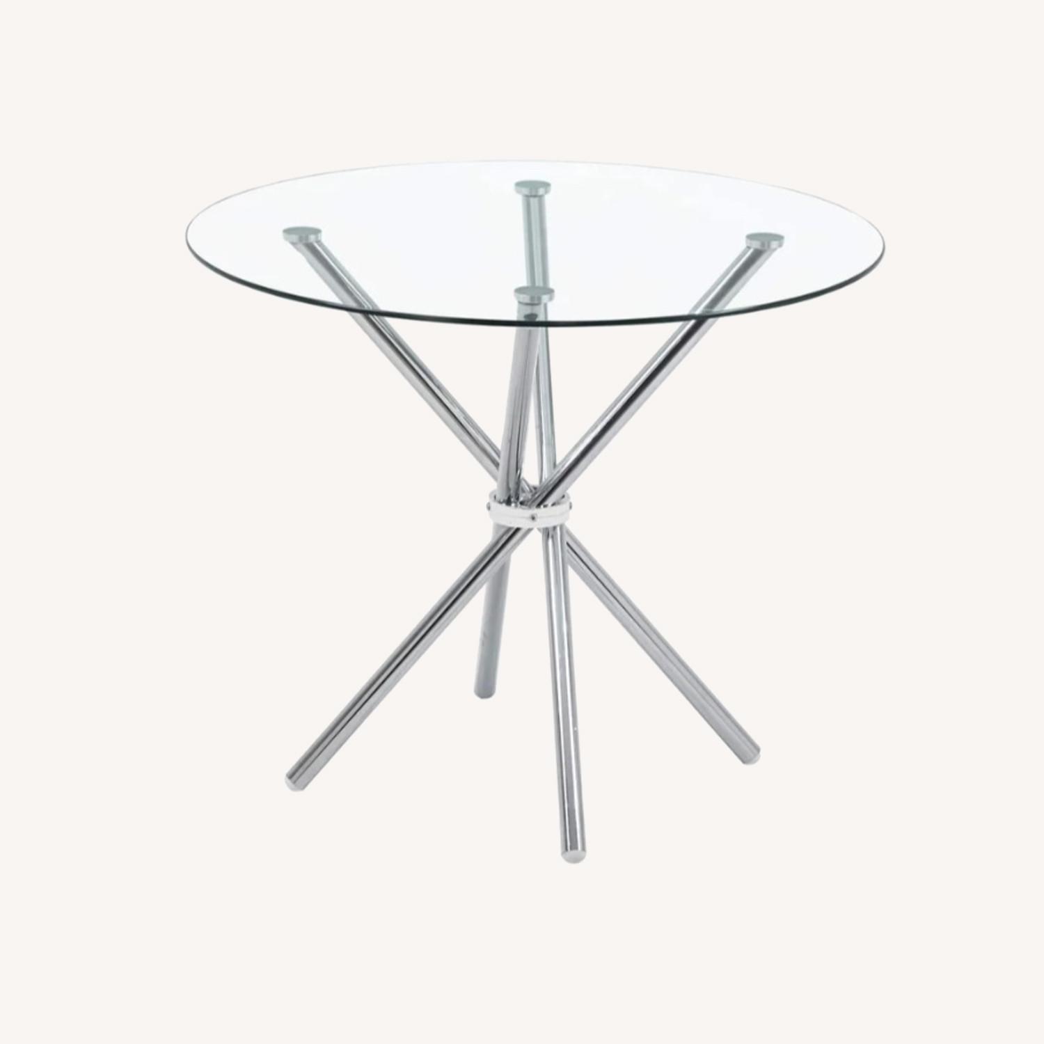 Wayfair Glass Pedestal Dining Table - image-0