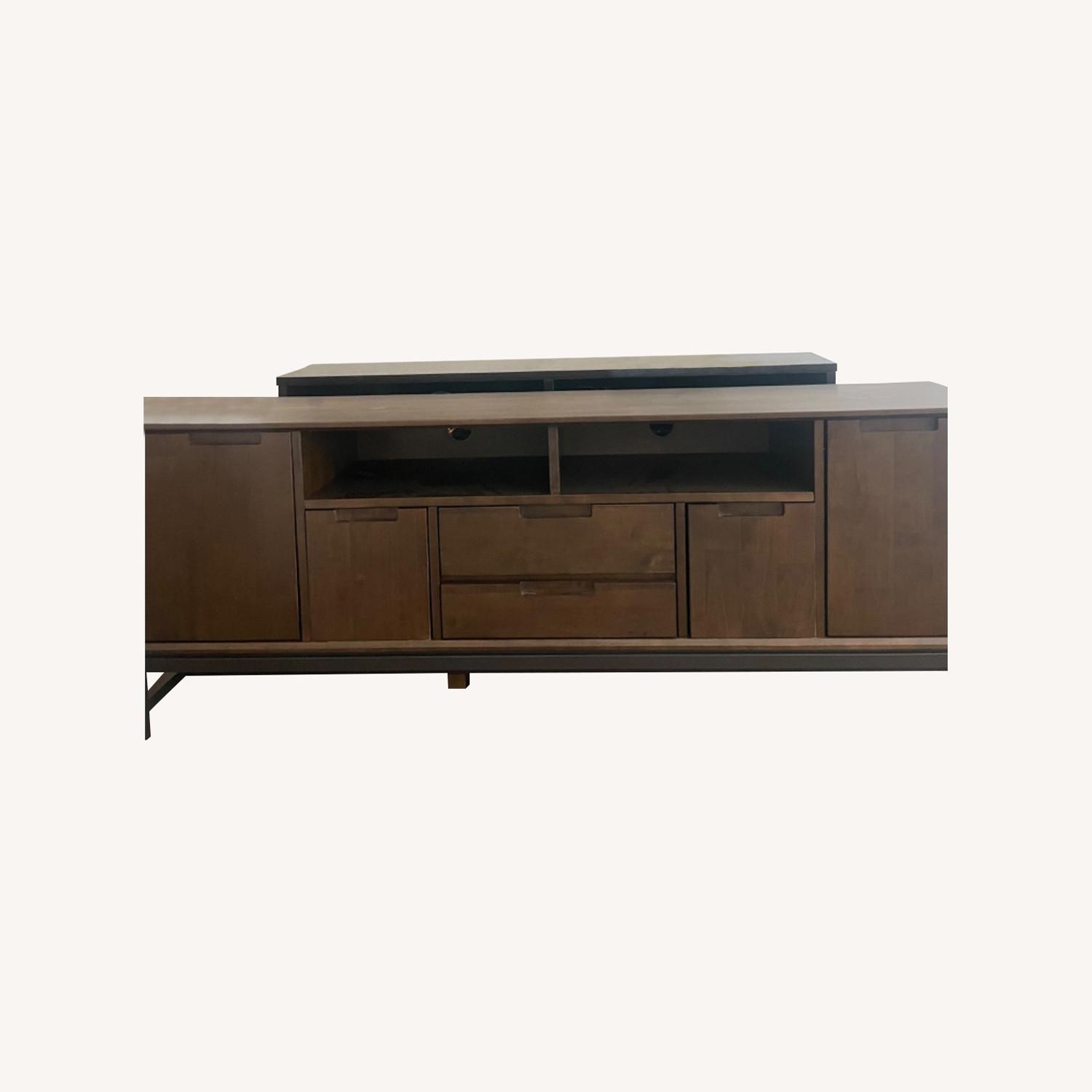 Brooklyn+Max Argyle Solid Wood TV Stand AptDeco