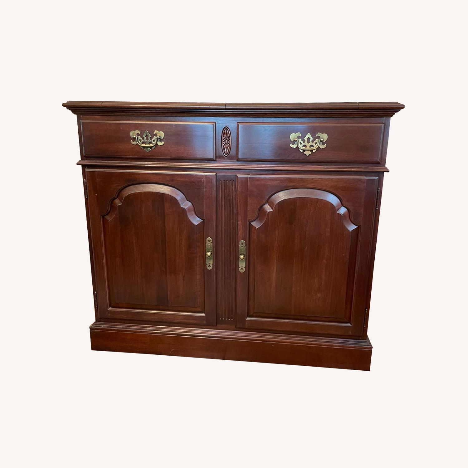 Ethan Allen Bar Cart Storage AptDeco