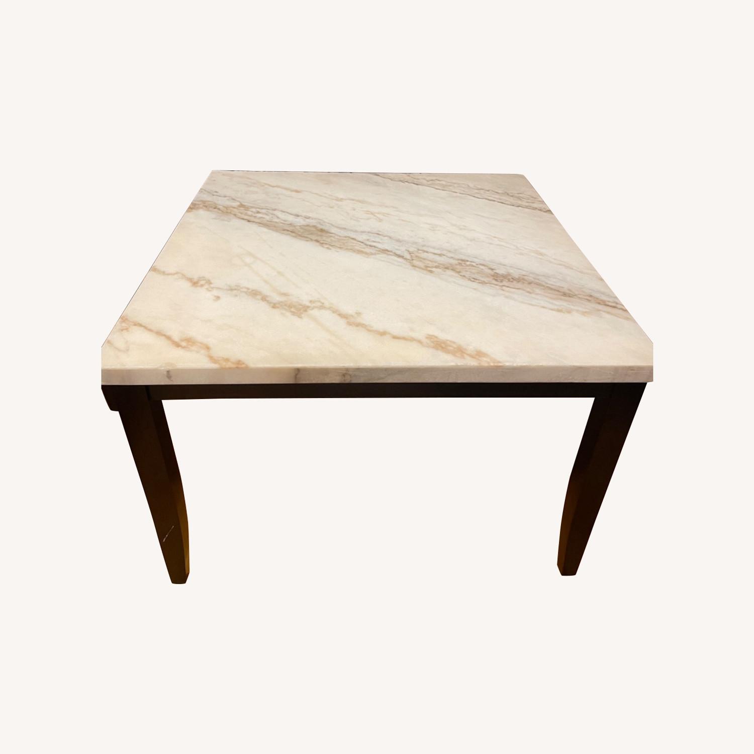 Bob's Discount Marble Top Dining Table AptDeco
