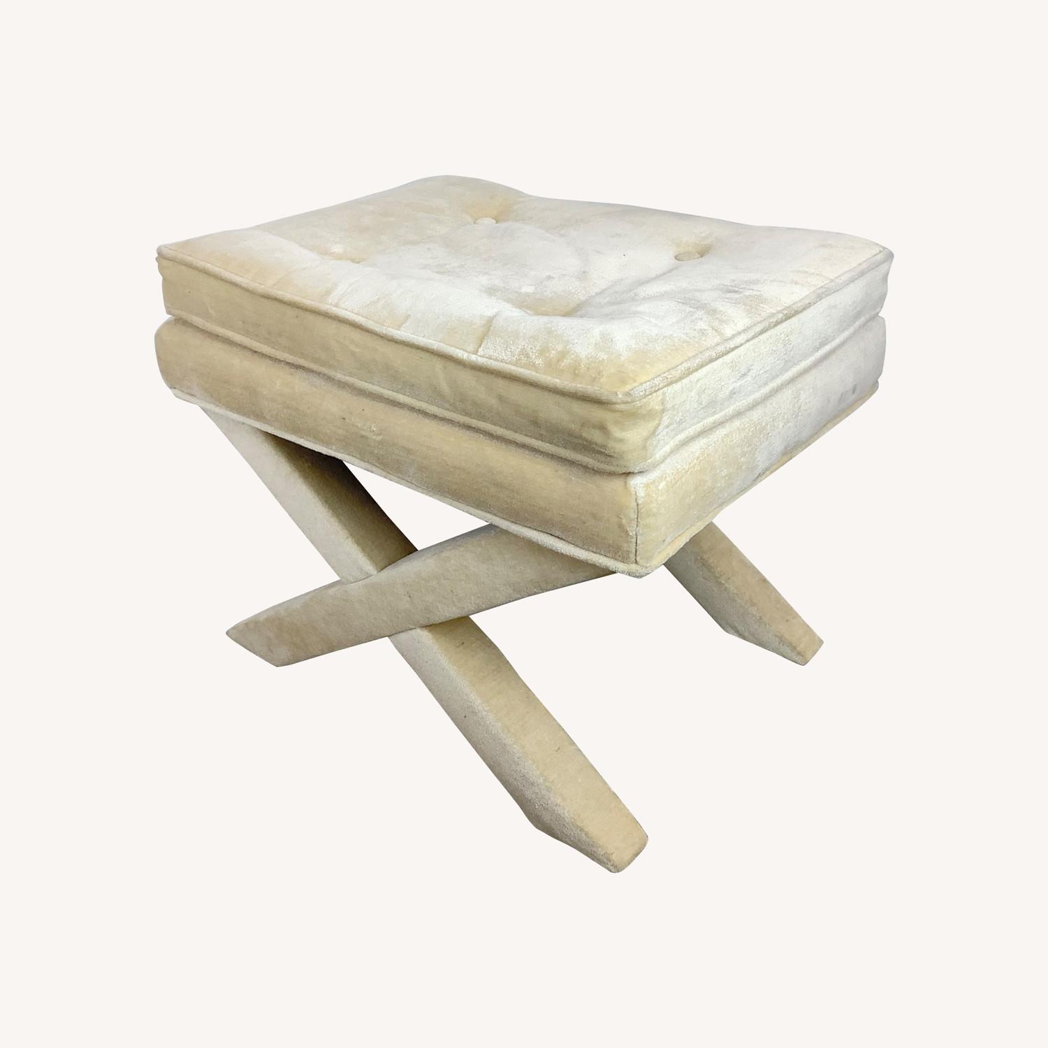 MidCentury XBase Ottoman or Footstools a pair AptDeco