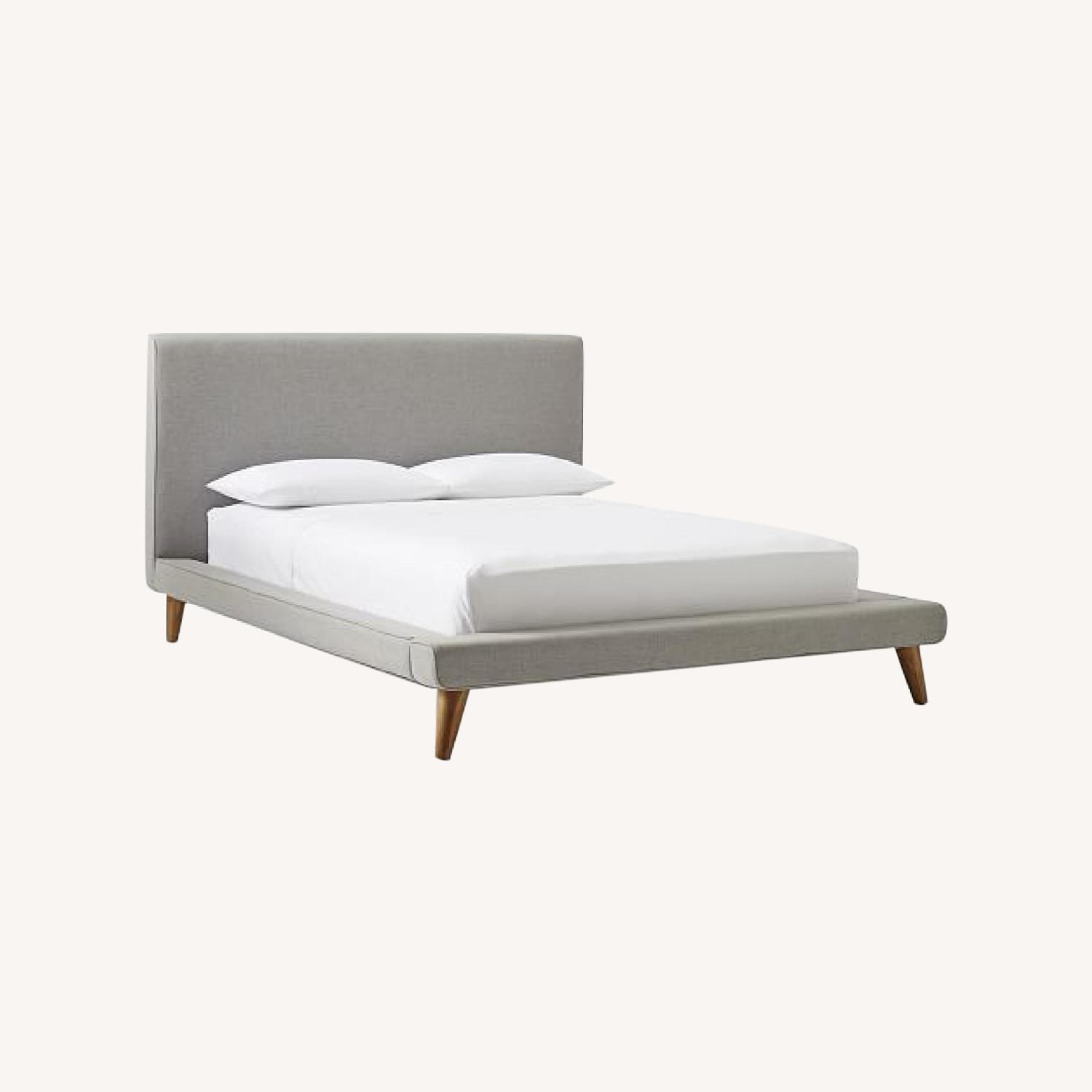 West Elm Sullivan Upholstered Queen Bed Frame AptDeco