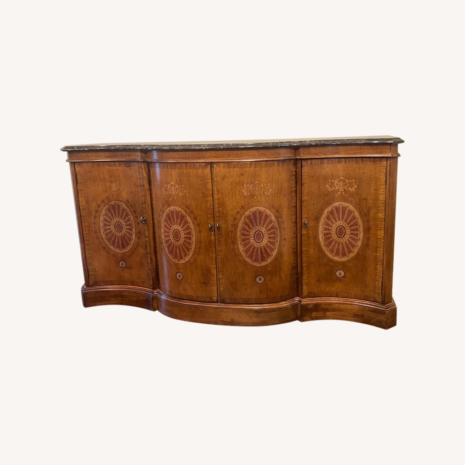 Credenza with Marble Top AptDeco