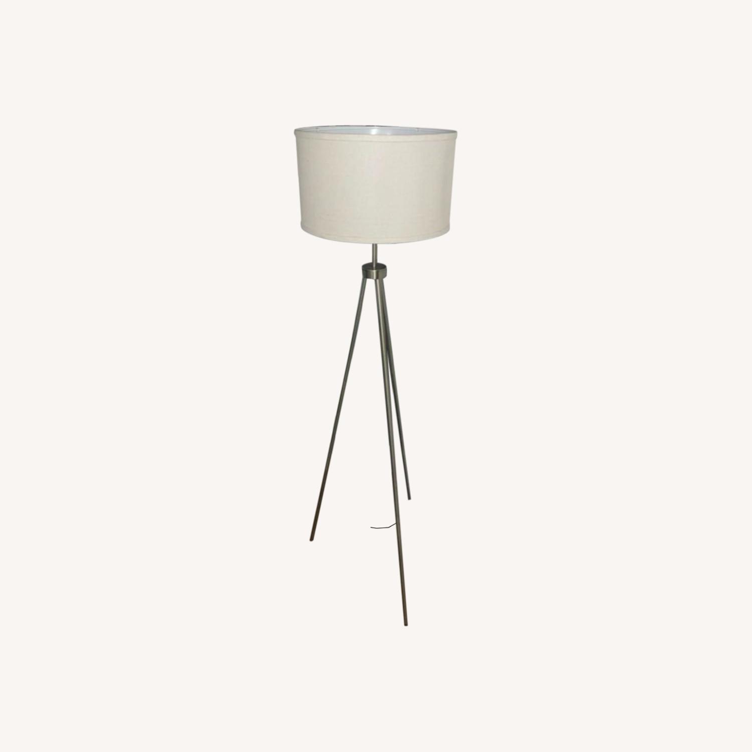 Brushed Brass Floor Lamp - image-0