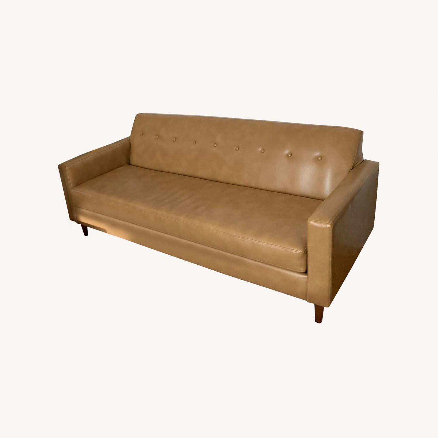 Sydney Recycled Leather Sofa AptDeco