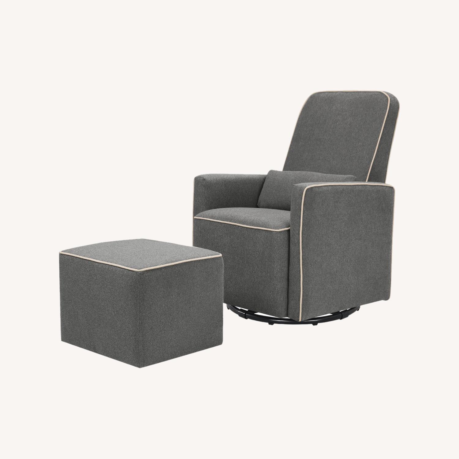 Million Dollar Baby Olive Glider and Ottoman AptDeco