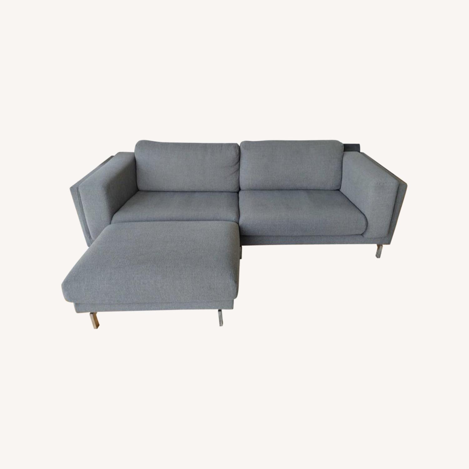 IKEA Couch + ottoman - image-0