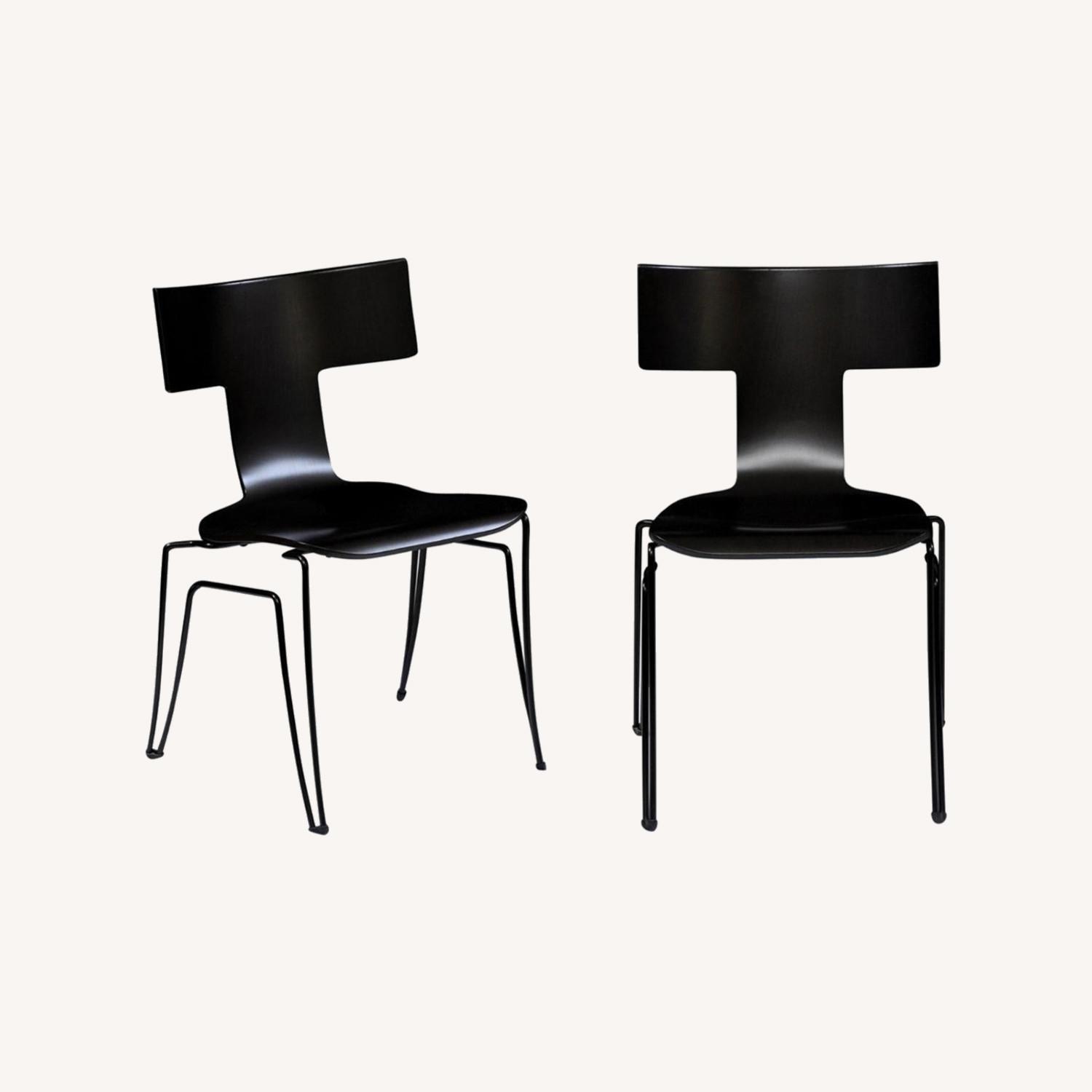 Designer Donghia Stackable Dining Chairs (Set of 6) AptDeco