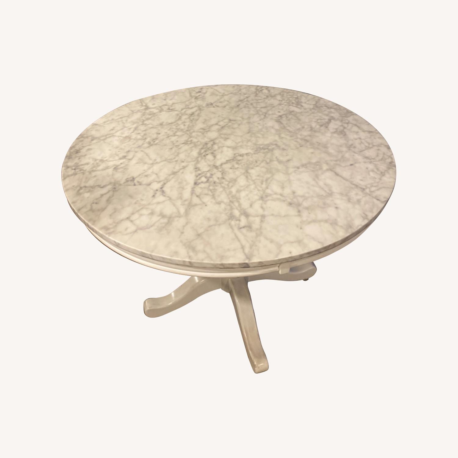 Wayfair White Marble Dining Table - image-0
