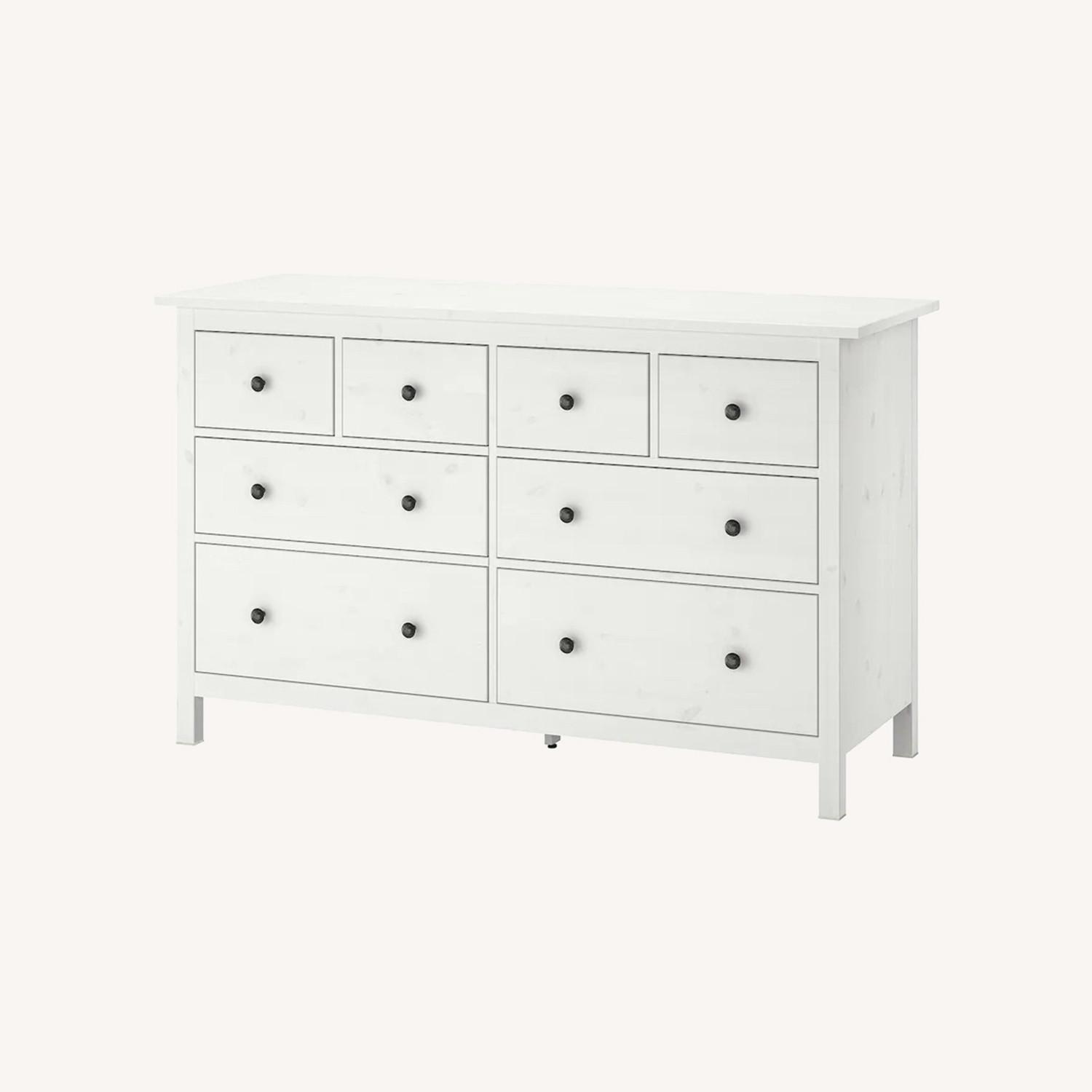 IKEA White Wooden 8 Drawer Dresser - 1500 1500 Frame 0