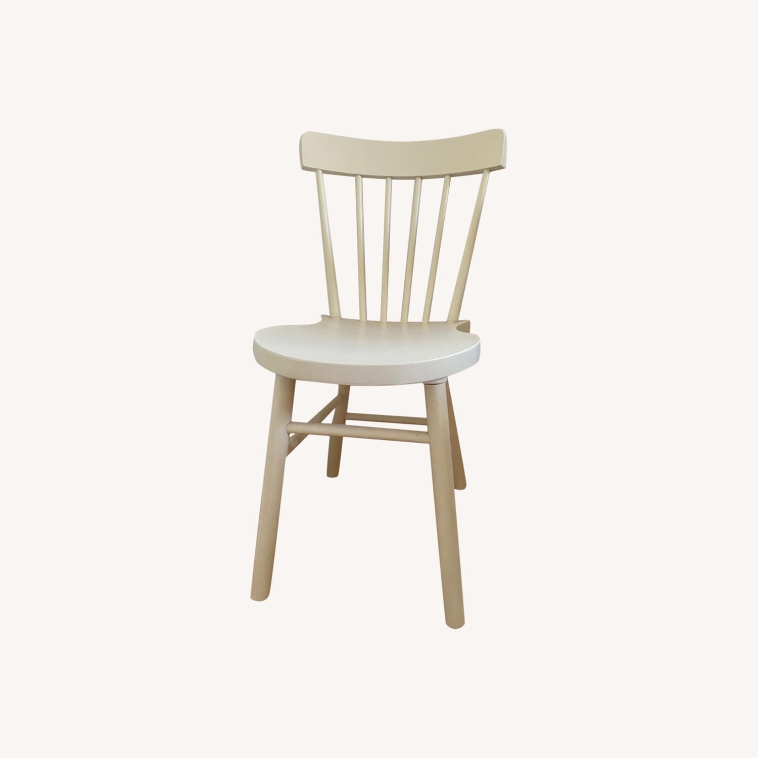 IKEA White Dining Chairs (set of 4) - image-0